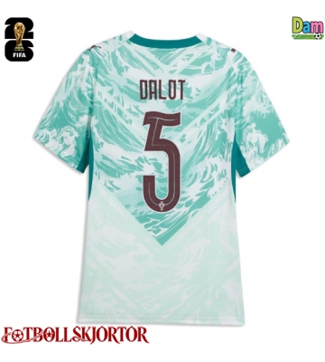 Portugal Diogo Dalot #5 Bortatröja Dam VM 2026 Kortärmad